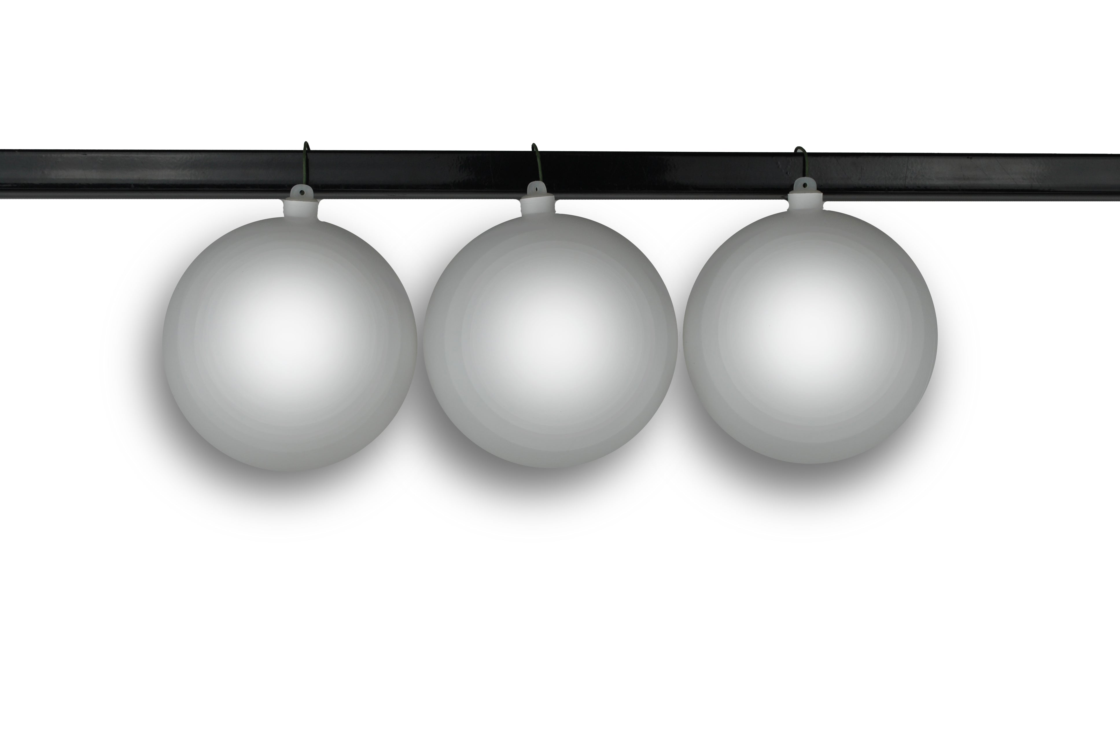 3 Pack 150mm (6 Inch) White Matte Christmas Ball Ornaments with Durable Wire Hangers & UV Protection - Perfect for Holiday Tree Decor, Wedding Centerpieces, and DIY Craft Projects