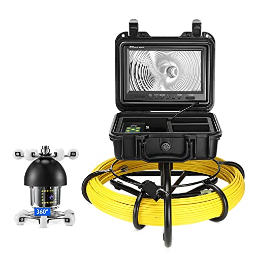 Comstex 150ft Sewer Inspection Camera with 360° View & 18 IR Lights - 9