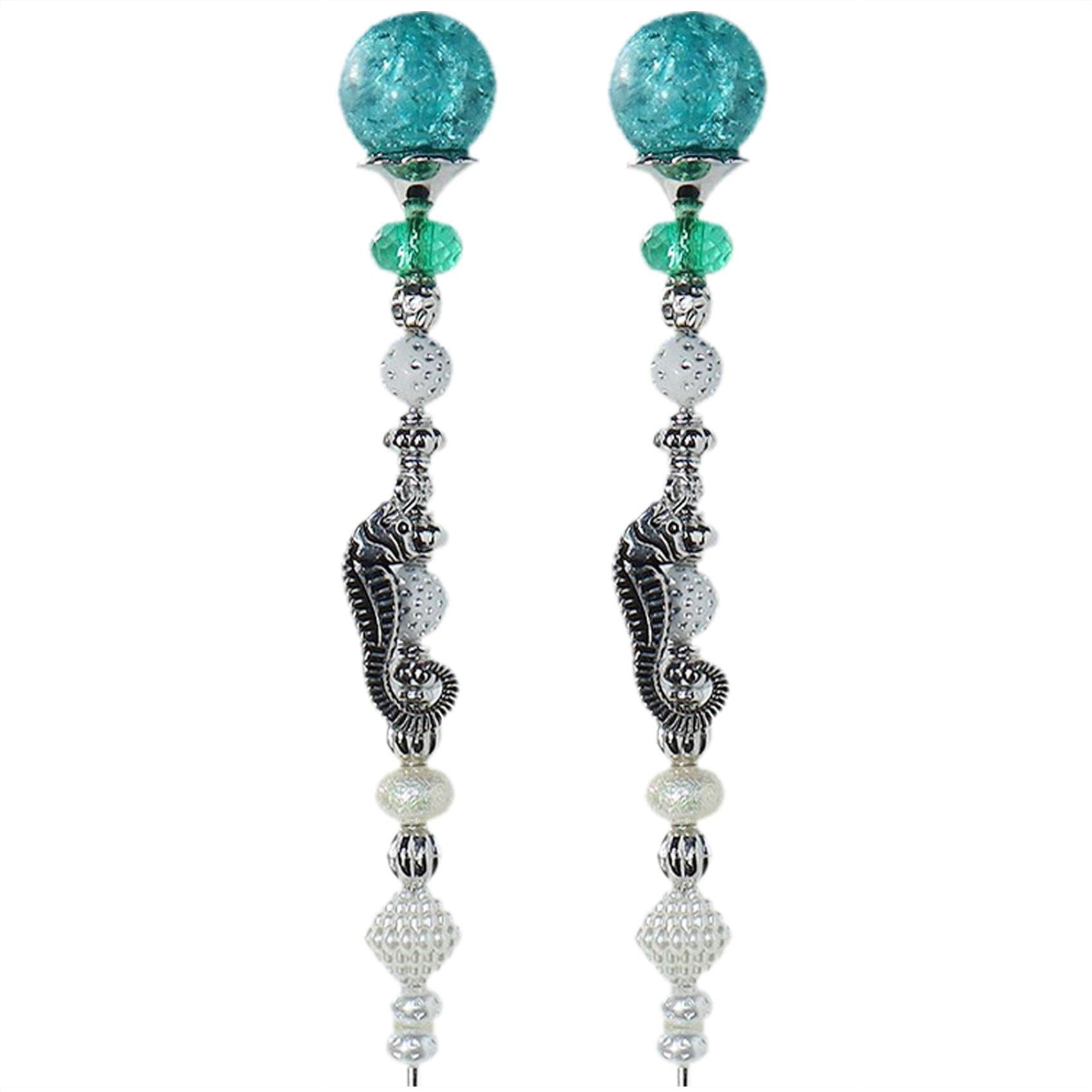 Fairy Beaded Garden Stakes - Handmade Beaded Garden Wands & Creative Fairy Garden Decorations for Flower Pots, Outdoor Garden Decor | Perfect for Fairy Gardens, Flower Beds, and Backyard Landscaping