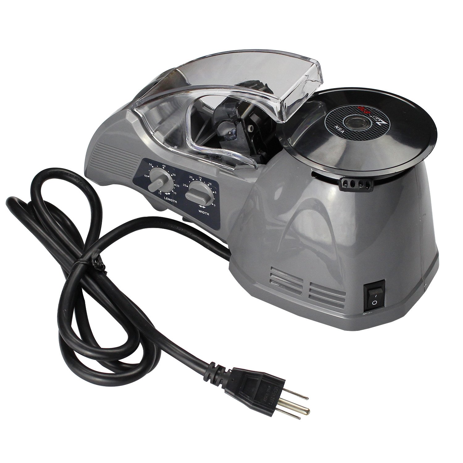 NSA Automatic Tape Dispenser - Heavy Duty Desktop Tape Cutter for Office, Warehouse & Shipping | Fits Multiple Users | Works with Sellotape & Packing Tape | Perfect for Packaging, Moving & Crafts (ZCUT-870)