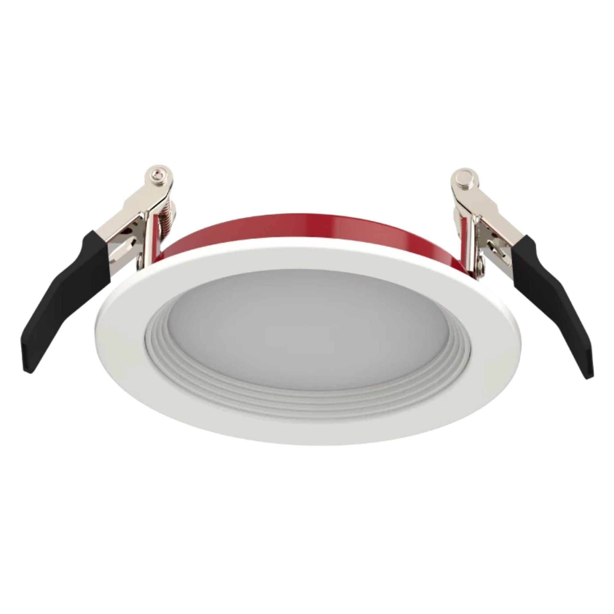 4 Inch Fire Rated Wafer LED Recessed Light - 1000 Lumens, 5 Adjustable CCT (2700K-6500K), Baffle Trim - Perfect for Bedrooms, Kitchens & Commercial Spaces