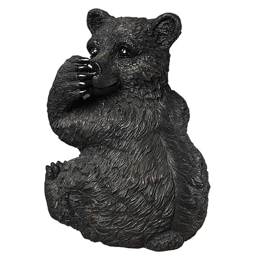 Wall-Mounted Bear Toilet Paper Holder - Black Bear Design Bathroom Tissue Roll Stand | Humorous Novelty Paper Towel Rack for Bathroom Decor & Unique Gift Idea | Perfect for Home, RV, and Office Use