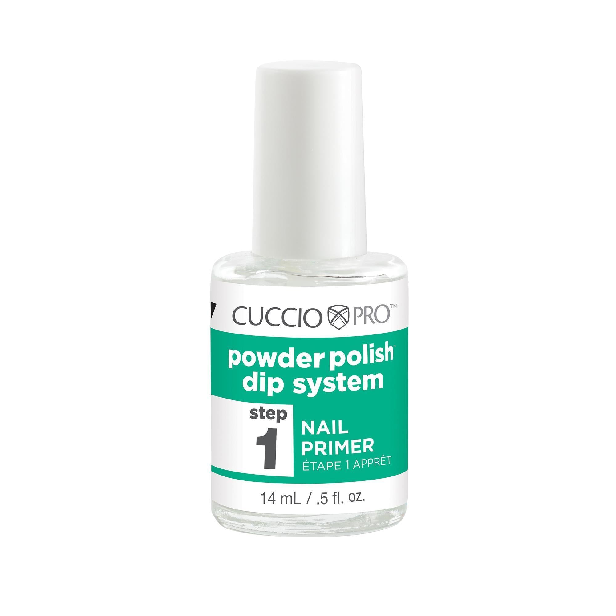 Cuccio Pro Step 1 Primer Dip System for Nails - Professional Nail Prep & Bonding Solution for Salon-Quality Manicures at Home | Perfect for DIY Nail Art, Gel Extensions & Long-Lasting Polish Adhesion