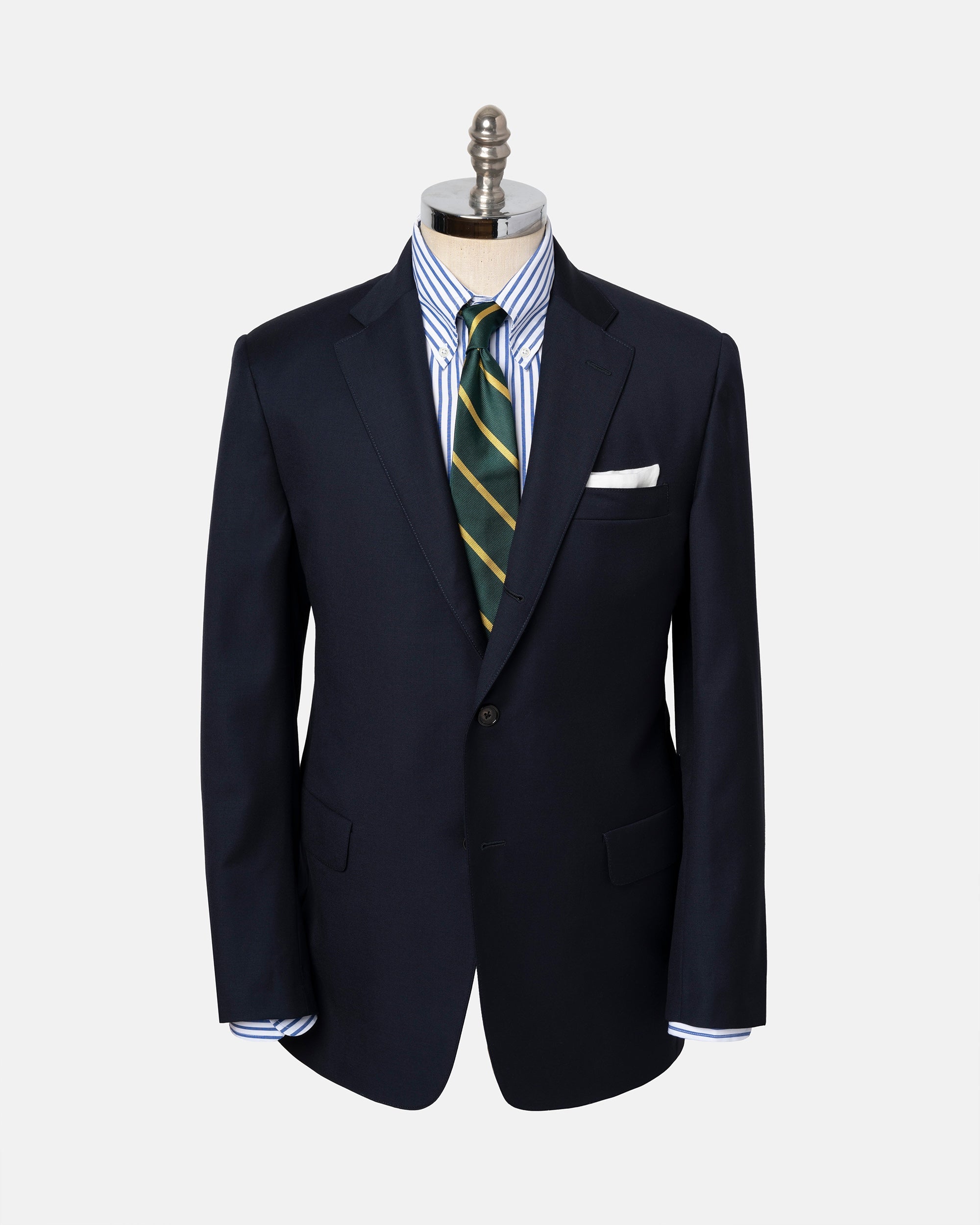 Custom Navy Blue Solid Suit for Men - Made to Order | Perfect for Weddings, Business Meetings & Formal Events