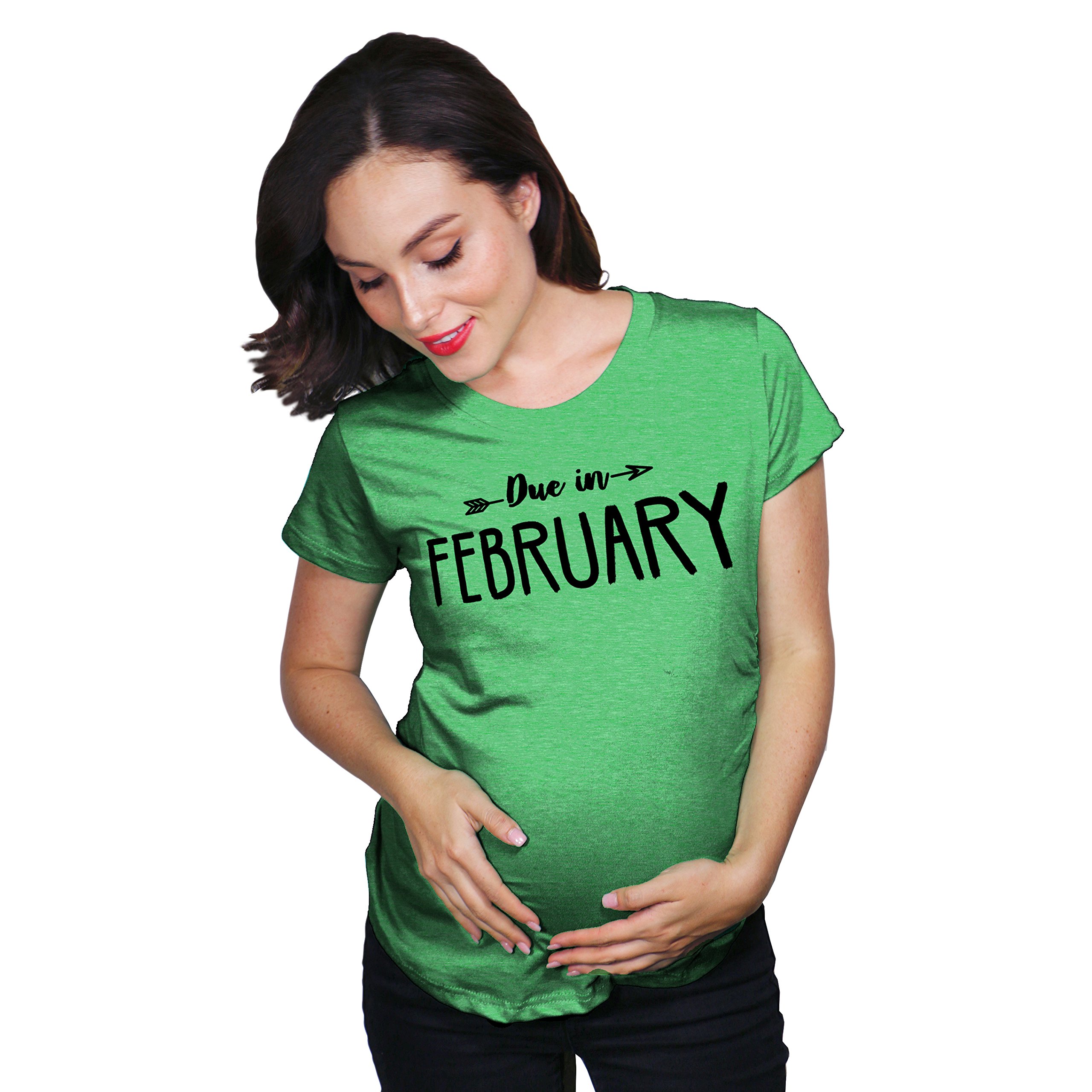Funny Maternity T-Shirt for February Due Date - Pregnancy Announcement Shirt for Expecting Moms - Perfect for Baby Showers & Gender Reveals