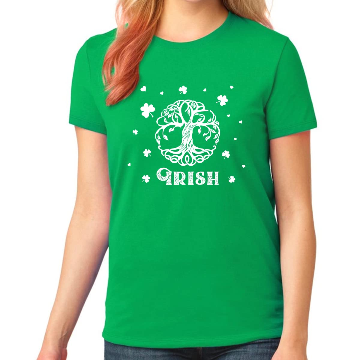 Fire Fit Designs St. Patrick's Day Shirt for Kids & Girls - Irish Roots Shamrock Cute Irish T-Shirt | Perfect for St. Patrick's Day Celebrations, School Events & Irish-Themed Parties