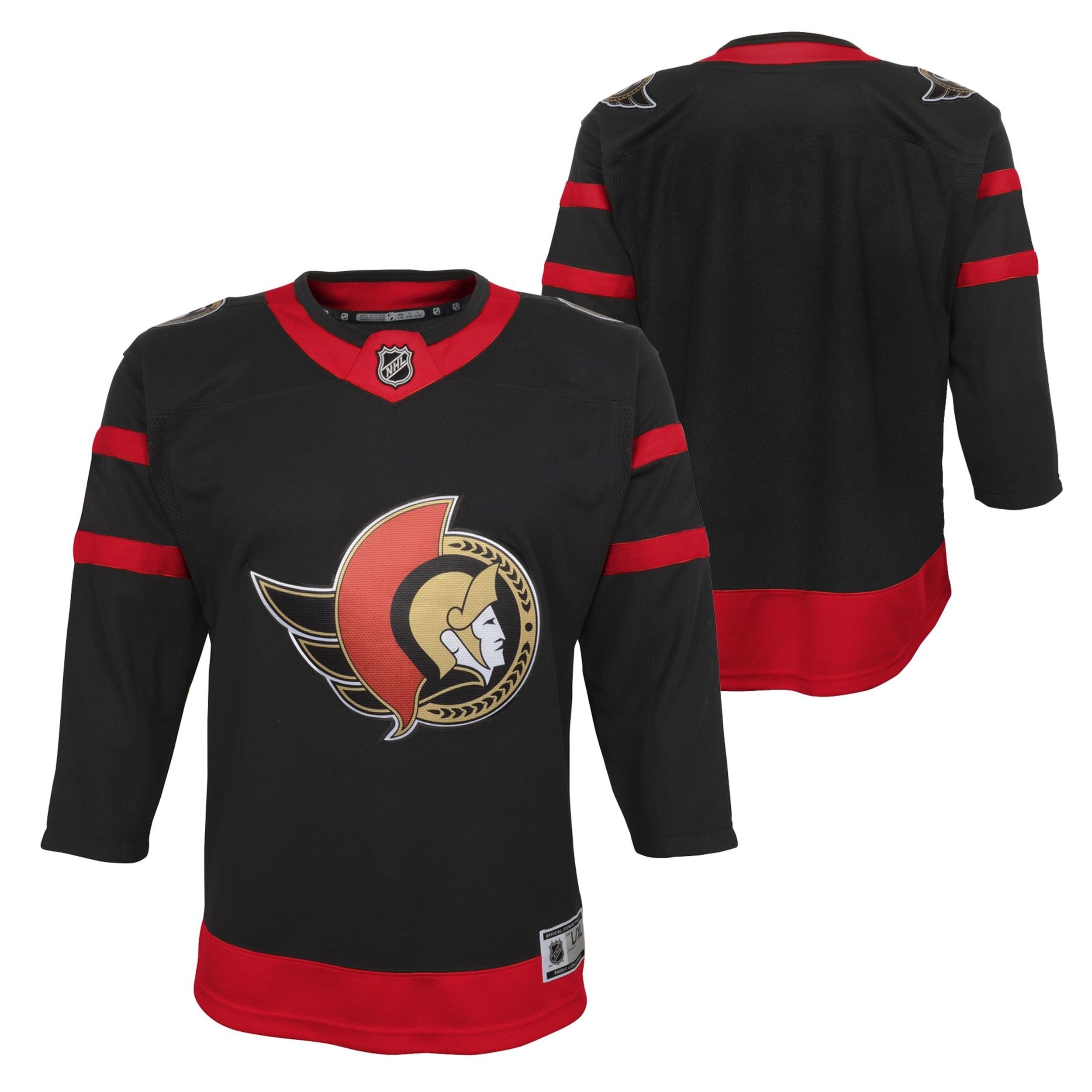 Youth Black Ottawa Senators Replica Hockey Jersey - Official Style NHL Fan Apparel for Games & Sports Events
