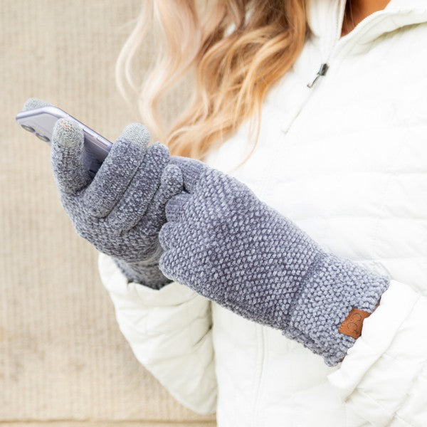 Oh So Soft Chenille Touch Gloves - Warm Winter Gloves for Women & Men - Touchscreen Compatible for Smartphones - Perfect for Driving, Outdoor Activities & Cold Weather