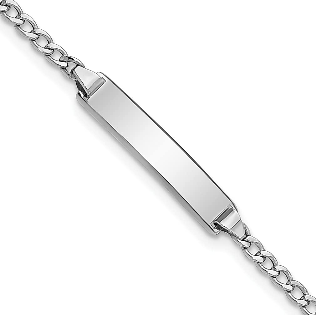 14K White Gold Cuban Bracelet for Women - Elegant Jewelry Gift for Her - Perfect for Parties & Special Occasions