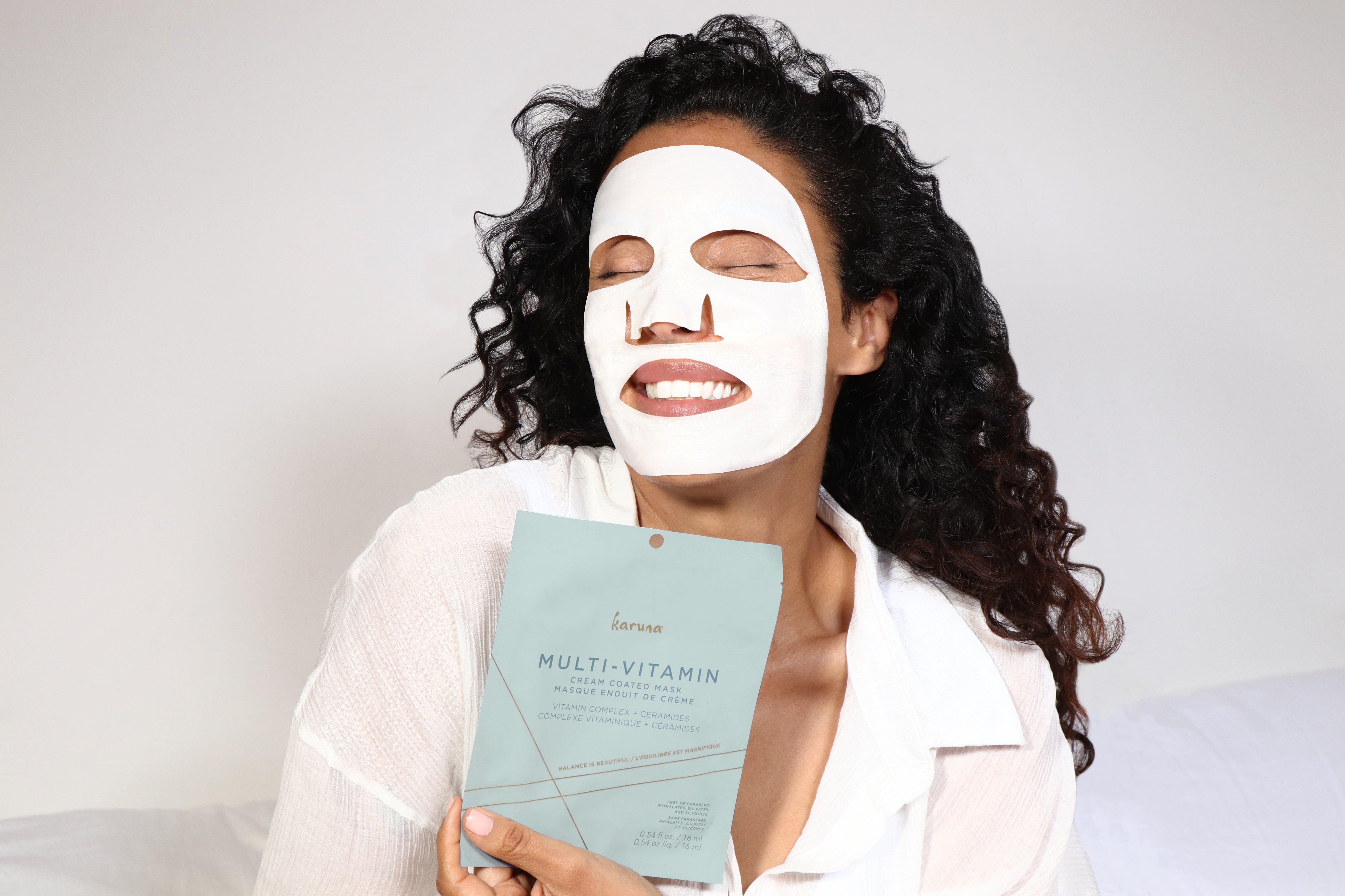 Karuna Multi Vitamin Cream Coated Face Mask - Hydrating & Nourishing Sheet Mask for Glowing Skin (1 Count) | Buy 4 Get 2 Free | Perfect for Daily Skincare Routine & Spa Night Self-Care