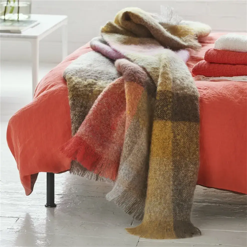 Fontaine Sepia Throw Blanket - Soft & Cozy Decorative Throw for Couch, Bed, Sofa - Perfect for Home, Office, or Gift Giving