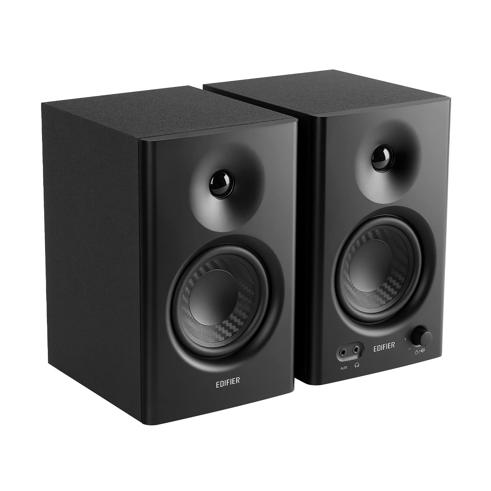 Edifier MR4 4-Inch Powered Studio Monitor Speakers - Active Near-Field Monitors for Home & Professional Recording (Pair, Black) | Perfect for Music Production, Podcasting & Home Studio Setups