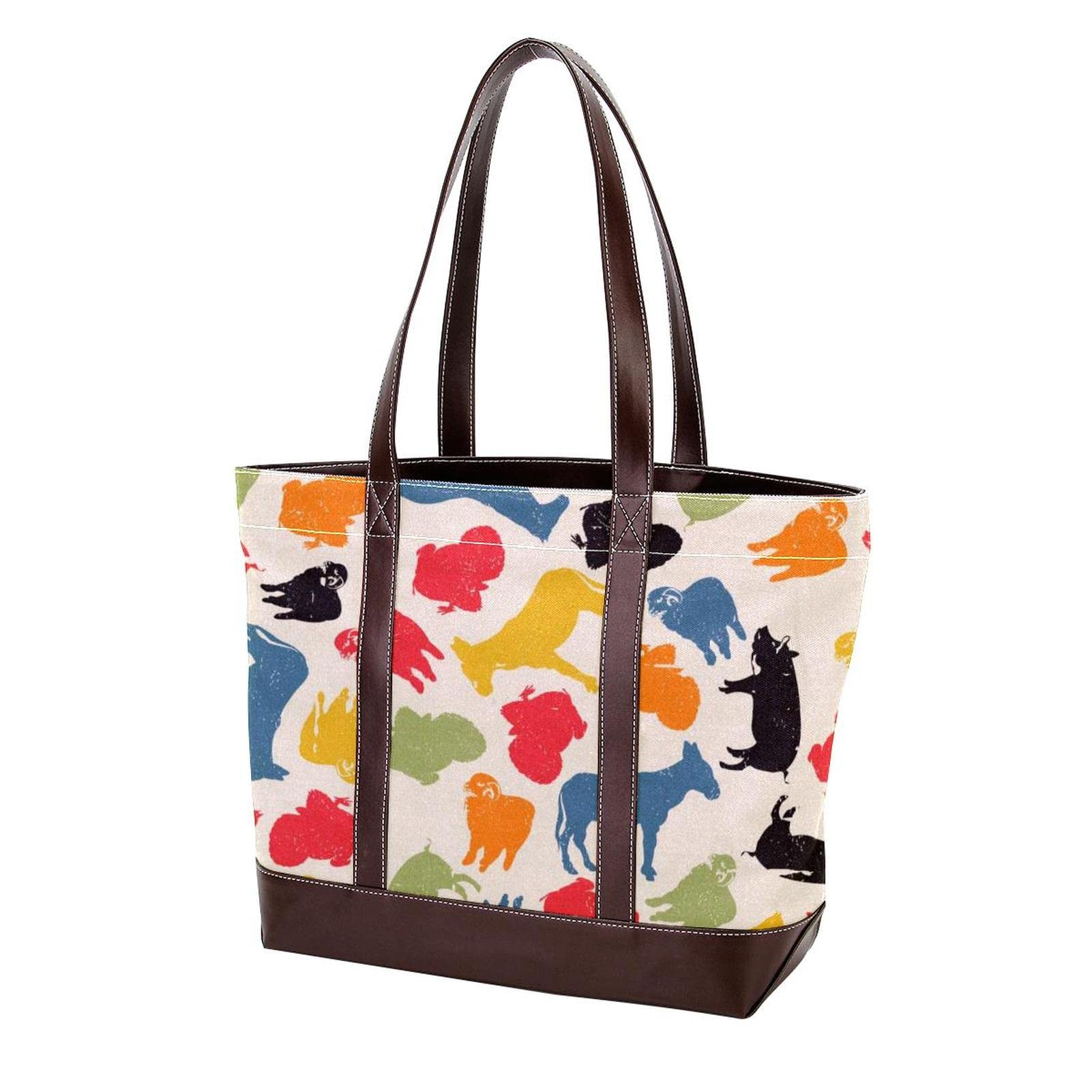 Stylish Marine Cartoon Lifeline Tote Bag - Large Leather Canvas Purse for Women, Durable Shoulder Satchel & Hobo Handbag with Top Handle | Perfect for Beach Outings, Shopping & Daily Use