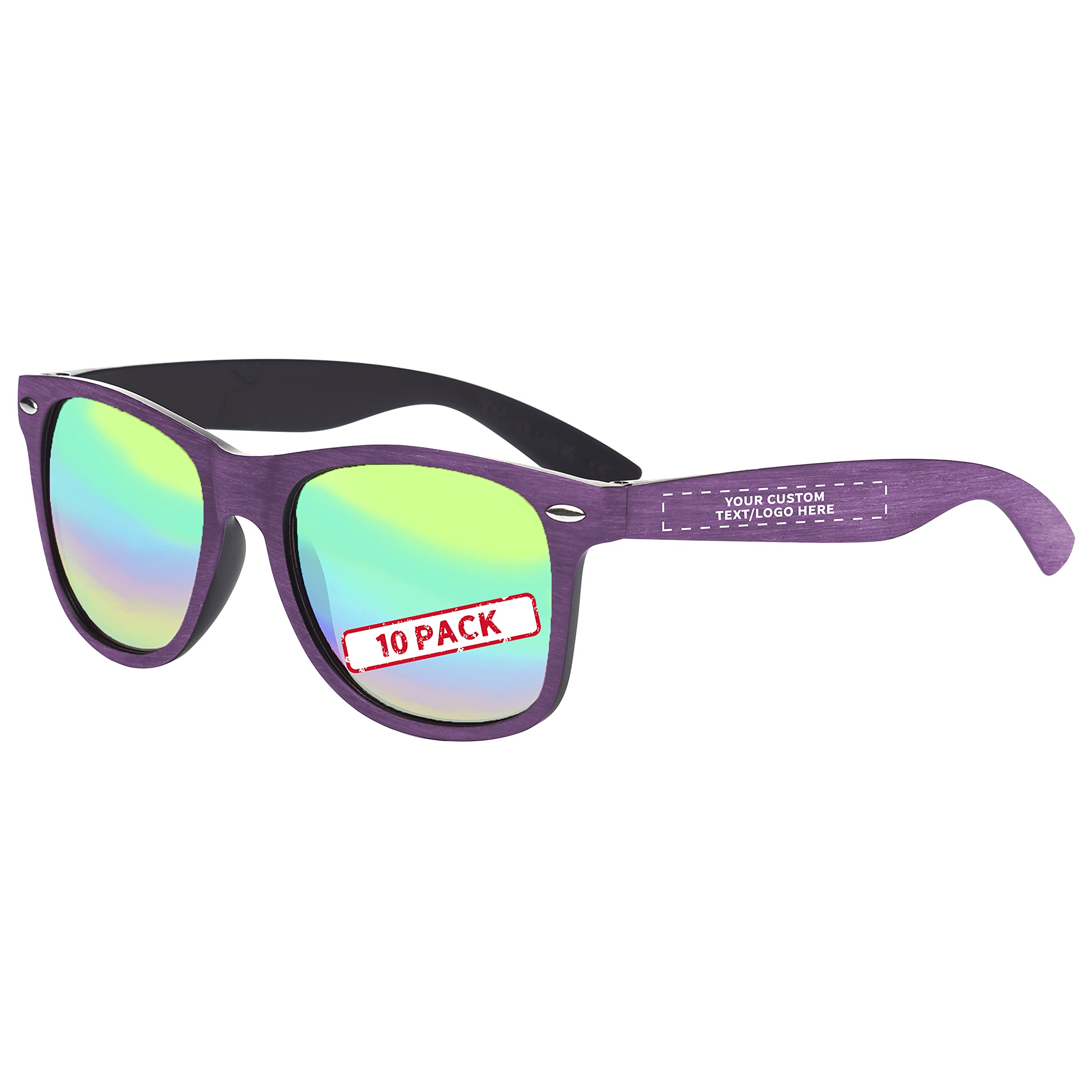Stylish Matte Woodgrain Finish Sunglasses for Men & Women - UV Protection Polarized Shades - Perfect for Outdoor Activities, Beach, Driving & Fashion