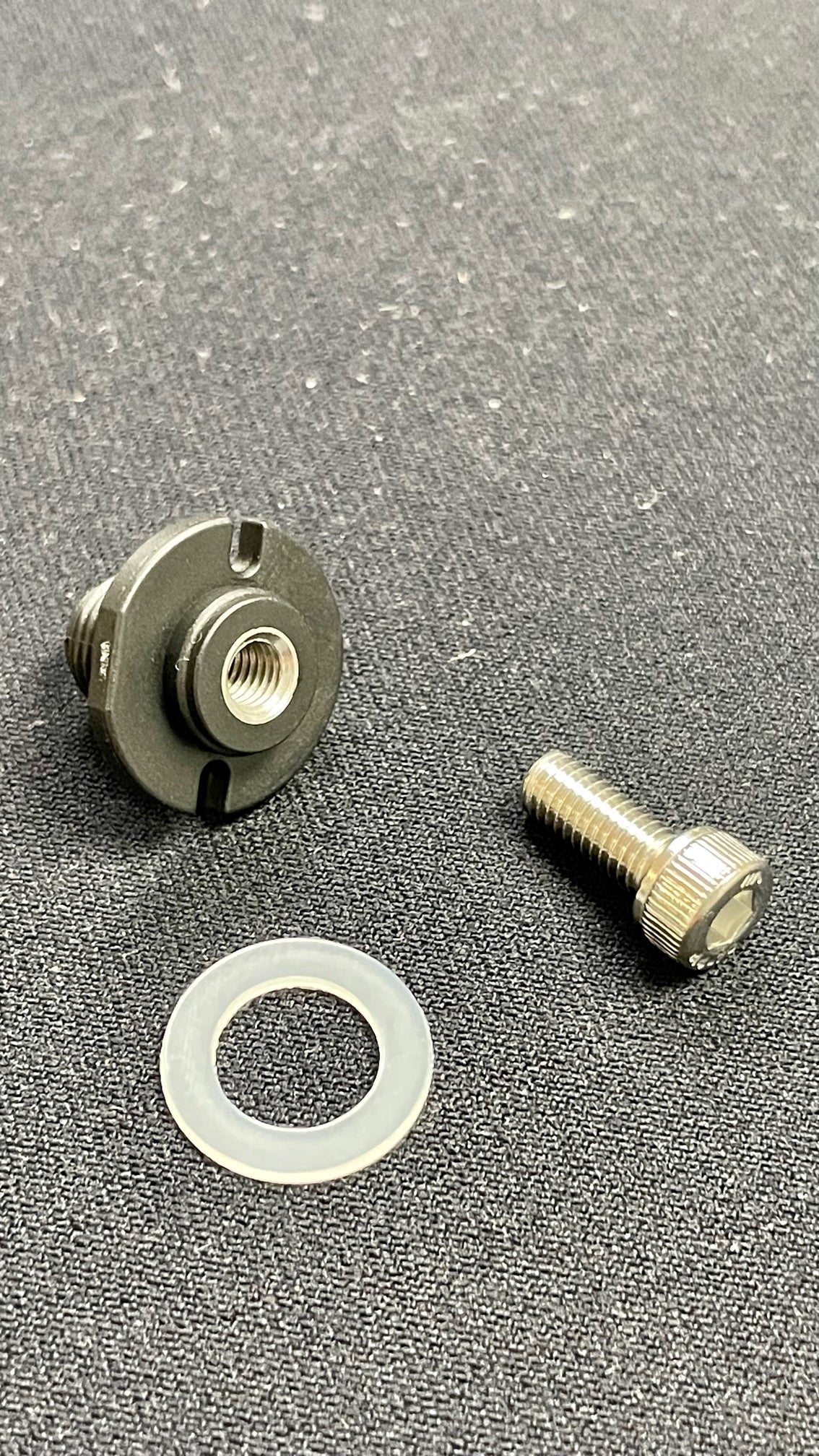 M10 Plastic Insert for Handle Bracket with Screws and Washers - 2nd Generation Replacement Part for Cabinet Hardware & Furniture Assembly