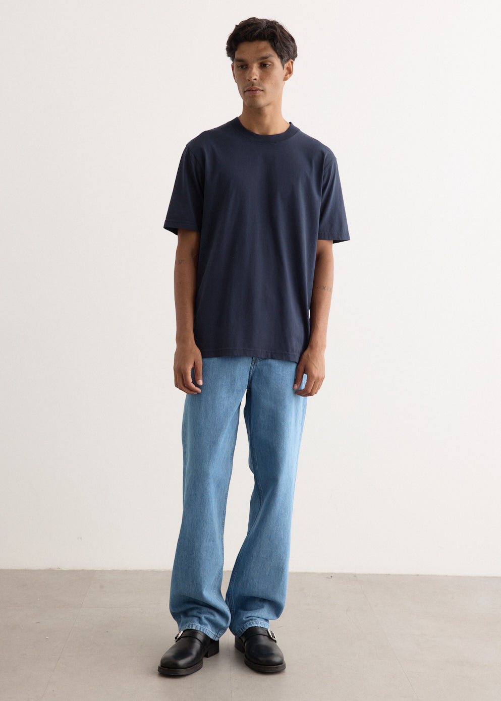 Adam Regular Fit T-Shirt 3209 - Soft Cotton Men's Tee in Navy Blue - Perfect for Casual Wear, Gym & Everyday Outfits