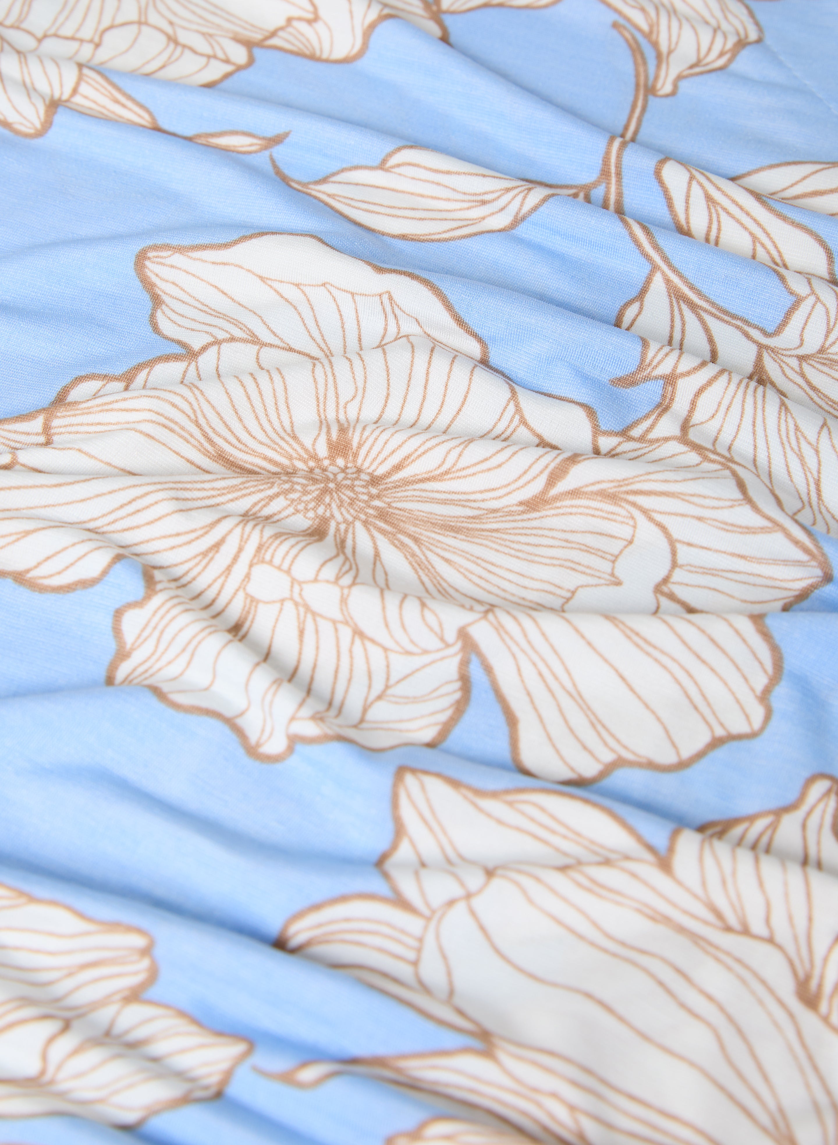 Floral Print Women's Blouse - Elegant Floral Pattern Tops for Spring & Summer, Casual & Office Wear
