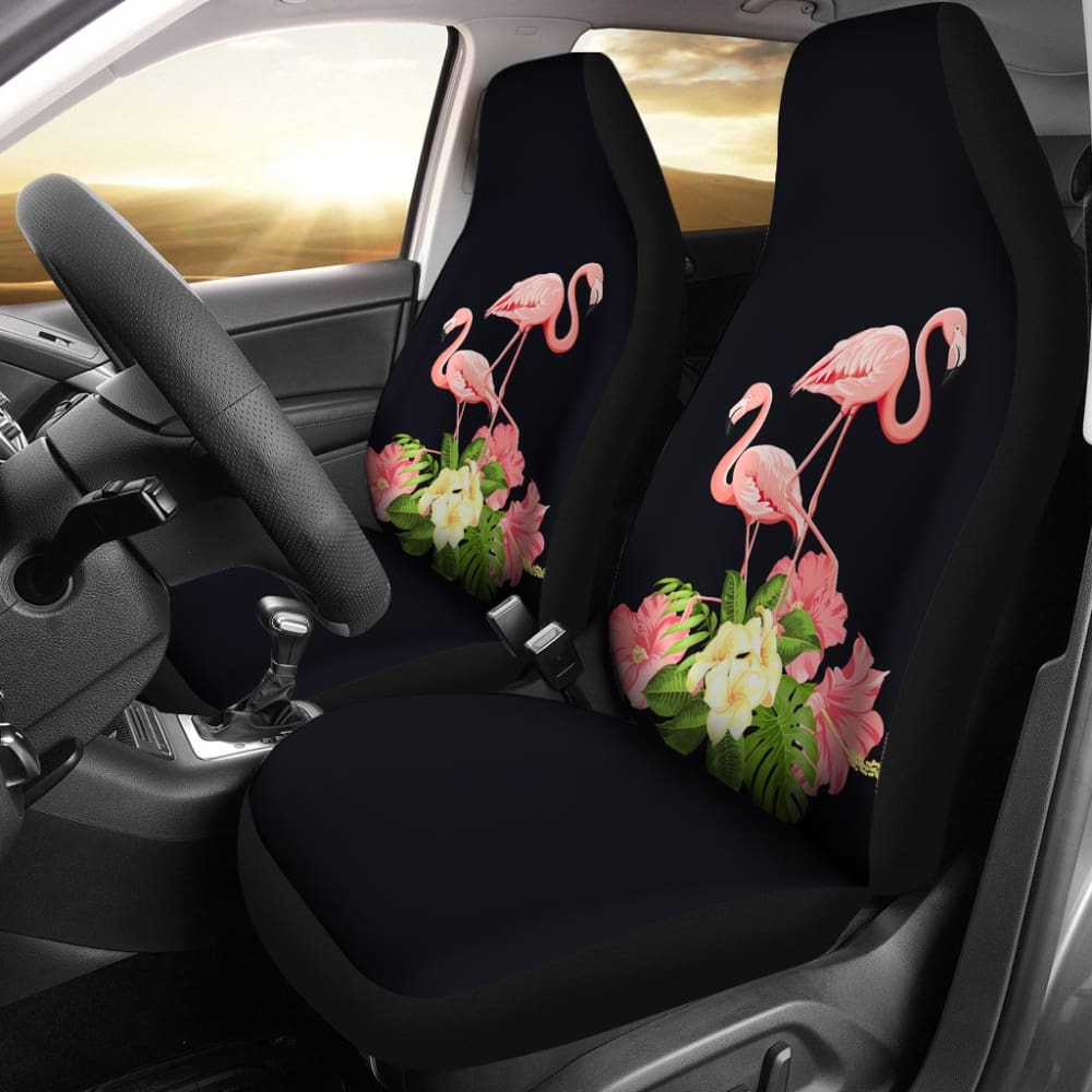 Premium Flamingo Print Car Seat Covers - Soft & Durable Universal Fit for Cars, SUVs, Trucks - Perfect for Flamingo Lovers & Tropical Theme Decor - Great for Road Trips, Beach Outings & Summer Adventures