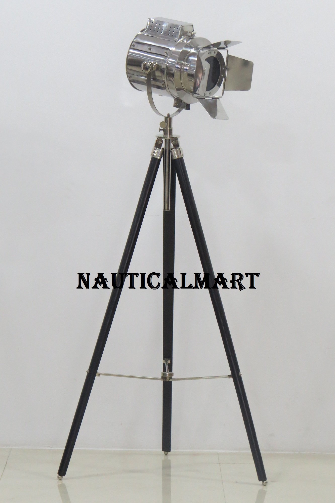 Modern Design Adjustable Tripod Floor Lamp for Living Room, Bedroom & Office - Dimmable LED Spotlight with 3 Lighting Modes - Perfect for Reading, Working & Home Decor by NAUTICALMART