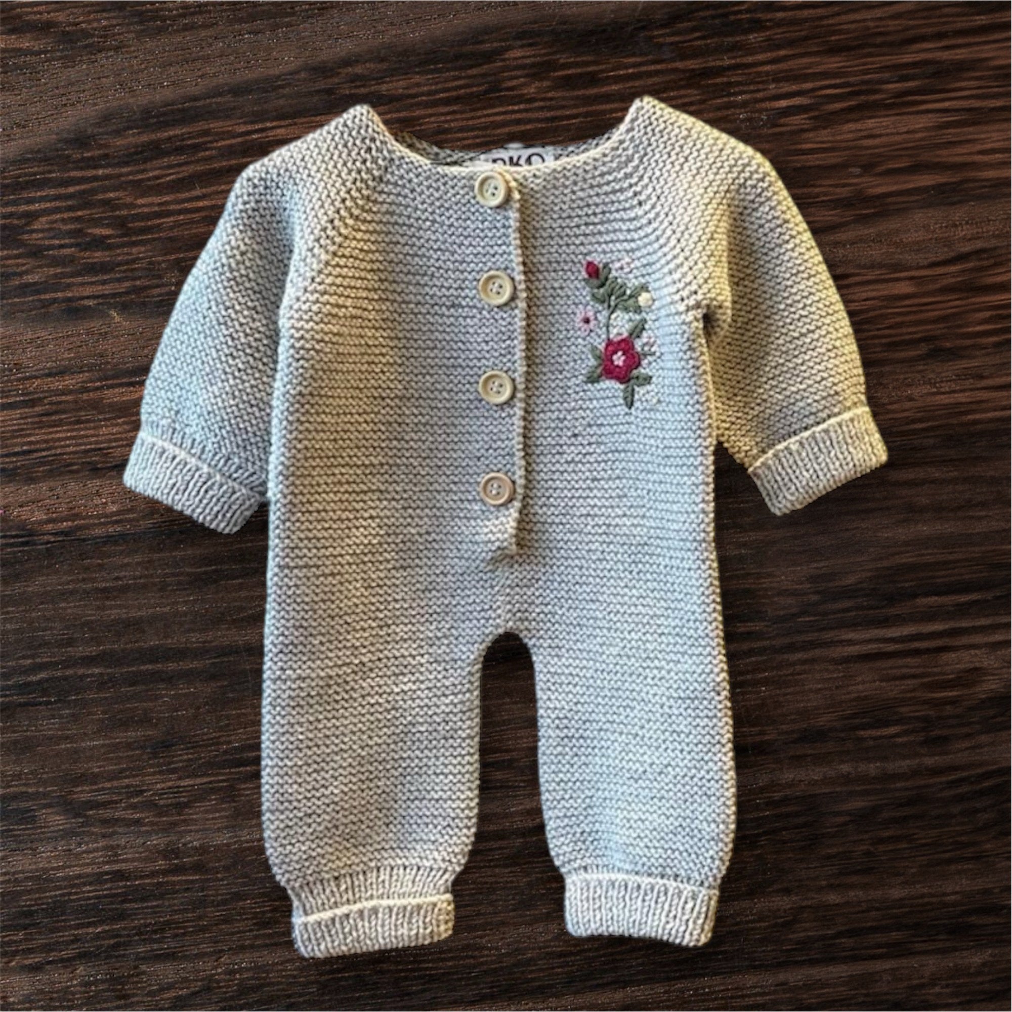 RKO Embroidered Sand Romper - Stylish & Comfortable Baby Jumpsuit for Summer Outings, Beach Trips & Photo Shoots
