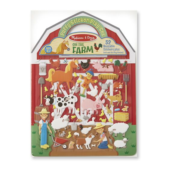 Farm Puffy Stickers - Cute 3D Raised Stickers for Scrapbooking, Journals, and DIY Crafts - Perfect for Kids, Planners, and Home Decor