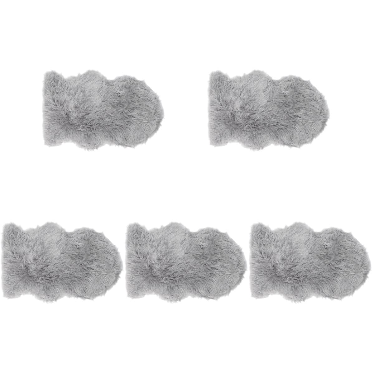 5pcs Premium Faux Wool Carpet - Soft & Elegant Home Decor Rug for Living Room, Bedroom, and Office - Non-Slip Floor Mat for Cozy Interior Design