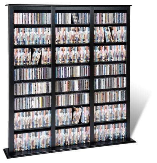 Triple Width Barrister Bookcase Tower - Customizable Storage for Home & Office - Perfect for Books, Collectibles & Display