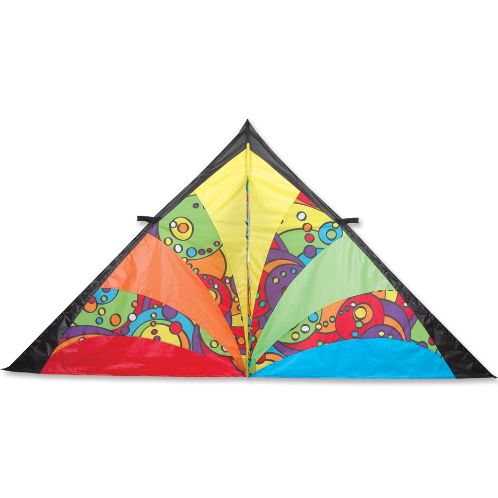 9 Ft. Delta Kite Rainbow Orbit - Large Colorful Outdoor Kite for Beach, Park & Backyard Fun - Perfect for Kids, Adults & Family Activities