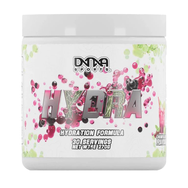 DNA Sports Hydra 1 Pre-Workout Supplement Powder 270g - Cherry Lime Flavor for Energy & Focus | Gym, Bodybuilding & Athletic Performance