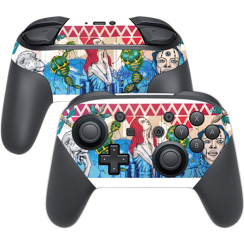 Nintendo Switch Pro Controller Skin - MightySkins Protective Vinyl Decal Wrap Cover | Durable, Customizable Design | Easy to Apply & Remove | Made in USA | Perfect for Gaming Protection & Personalization