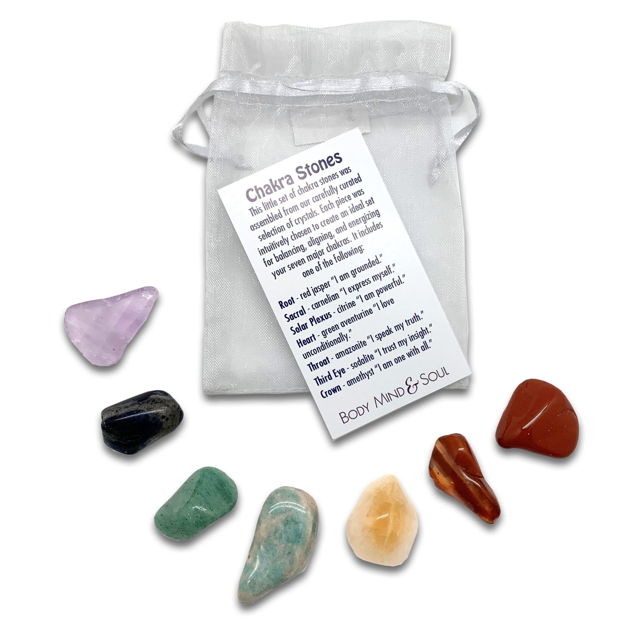 Chakra Healing Stones Set - 7 Natural Crystals for Meditation, Reiki & Energy Balancing | Perfect for Yoga, Spiritual Healing & Home Decor
