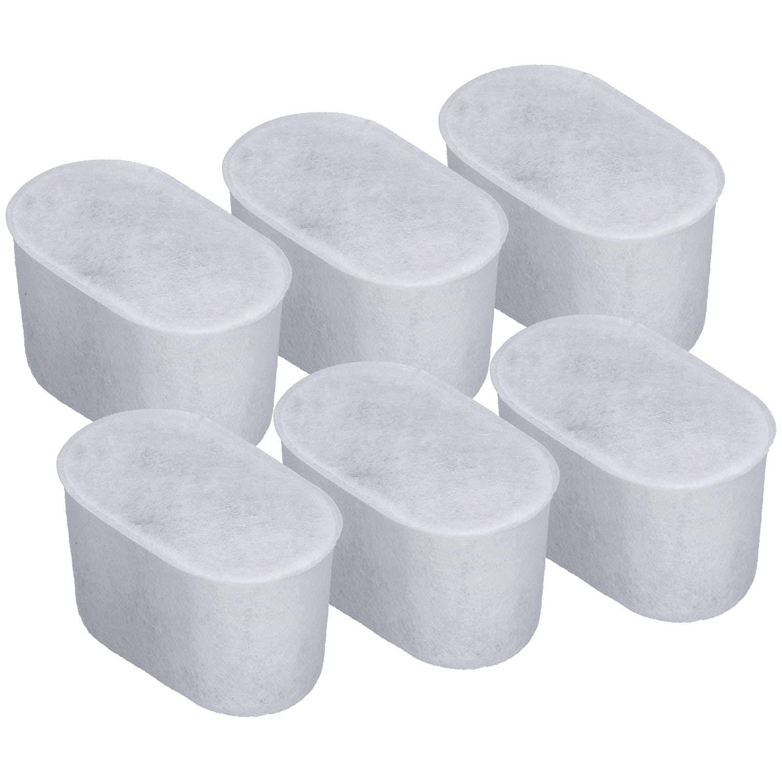 6-Pack Activated Carbon Water Filter Replacement for Coffee Makers - Compatible with Most Coffee Machines - Improves Taste & Reduces Impurities - Perfect for Home, Office & Restaurant Use