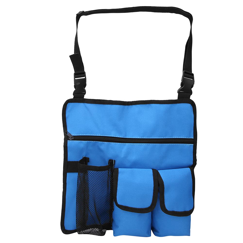 Waterproof Oxford Cloth Beach Chair Storage Pouch - Hanging Organizer Bag for Outdoor, Camping, Picnic & Travel Accessories (Blue) - Perfect for Beach Trips, Backyard Relaxation & Sports Events