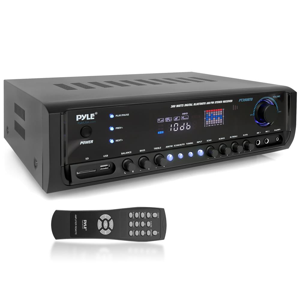 Wireless Bluetooth Home Theater Stereo Receiver - 5.1 Channel Surround Sound System for Movies, Music & Gaming | Compatible with TV, Smartphone & PC