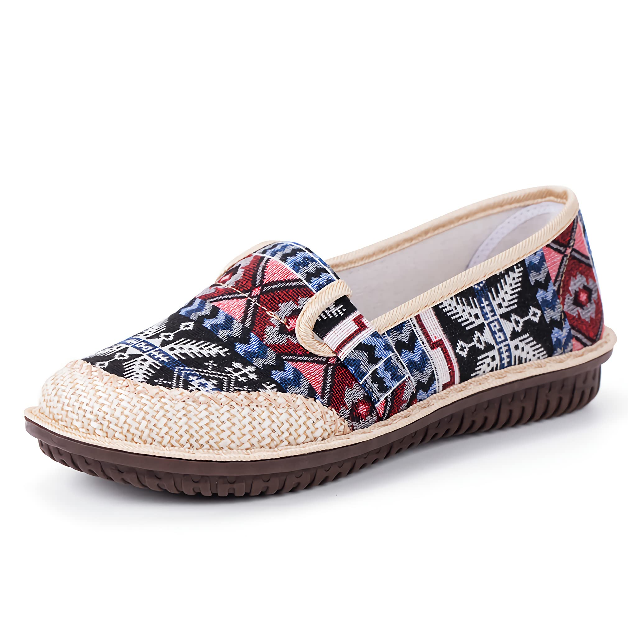 Women's Lightweight Canvas Loafers - Slip On Casual Comfort Shoes for Walking, Travel & Everyday Wear | Breathable Espadrille Flats with Cushioned Insole | Perfect for Office, Shopping & Vacation Outfits