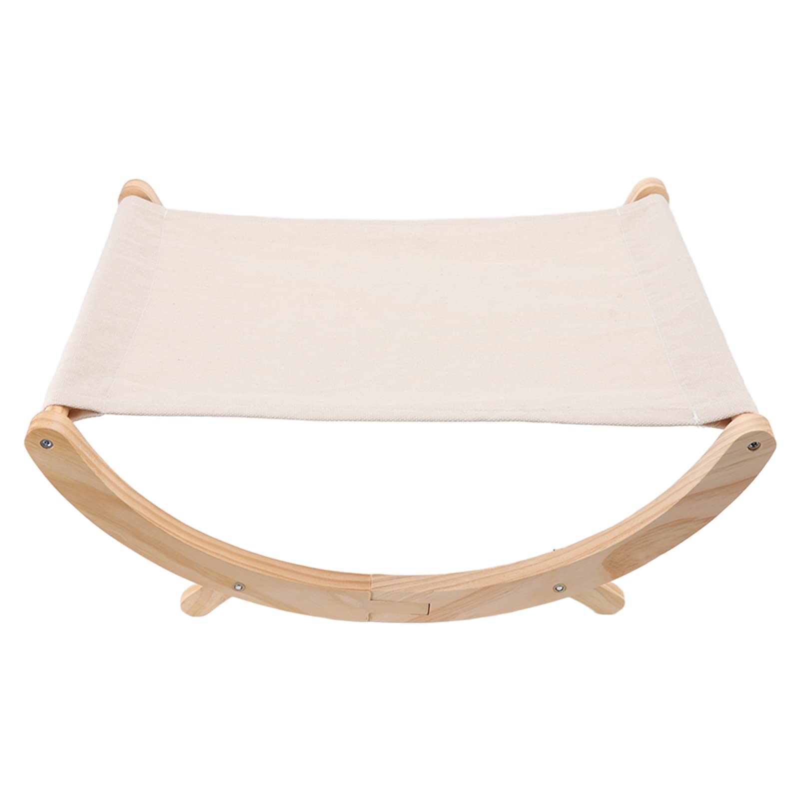 Zerodis Wooden Cat Hammock & Swing Bed - Anti-Slip Breathable Pet Bed with Sturdy Wood Frame - 2-in-1 Comfortable Cat Chair for Small & Medium Cats & Dogs - Perfect for Indoor Lounging, Window Relaxation & Pet Napping Spots