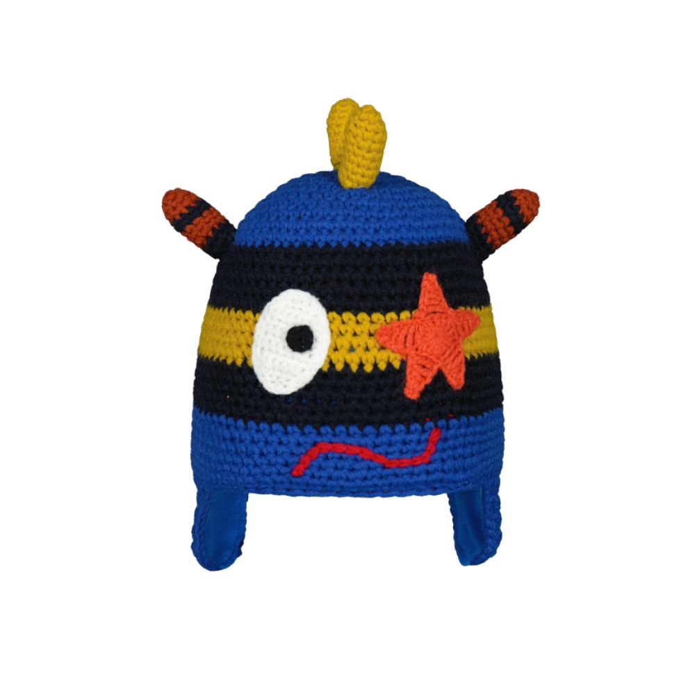 Bart's Monster Beanie Blue - Soft & Warm Winter Hat for Men & Women - Perfect for Skiing, Snowboarding & Outdoor Adventures