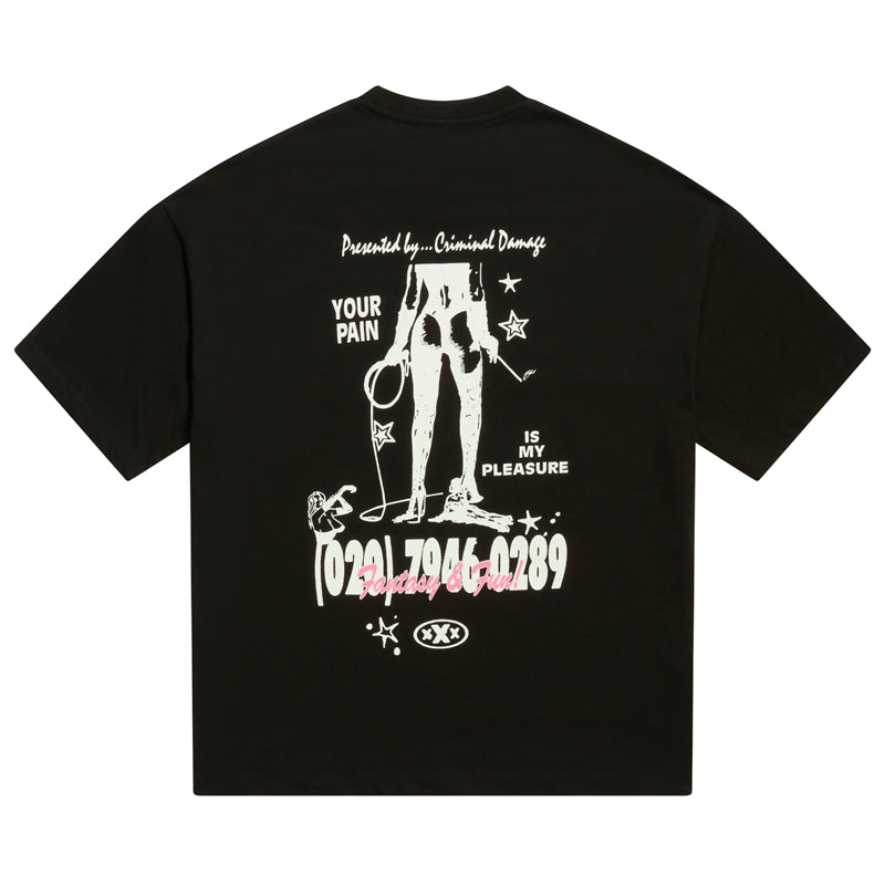 Criminal Damage Fantasy & Fun Graphic T-Shirt for Men & Women - Black | Casual Streetwear & Gaming Apparel