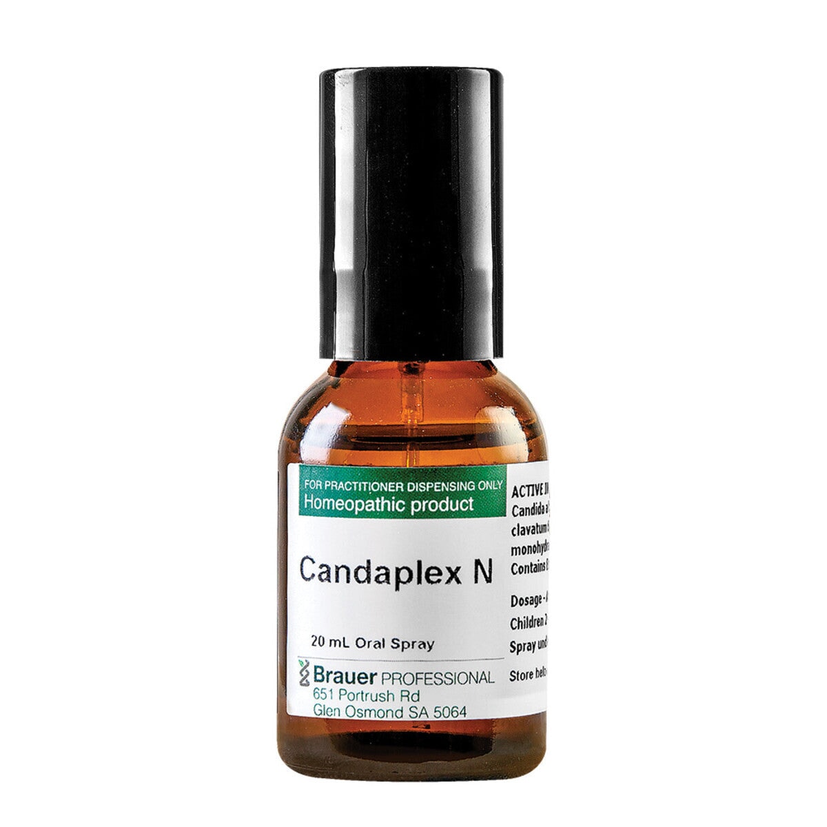 Brauer Professional Candaplex N Oral Spray for Immune Support - Fast-Acting Vitamin C & Zinc Supplement for Adults & Kids - Great for Travel, Work & Daily Wellness