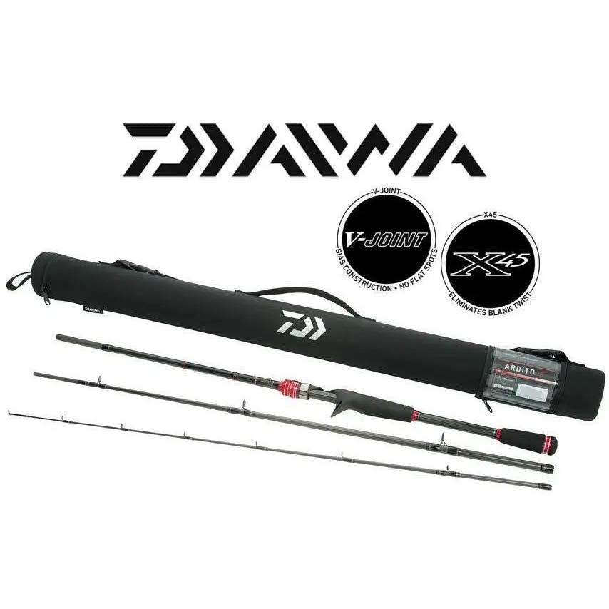 Daiwa Ardito ARDT703MHFB Travel Fishing Rod - 7ft Medium Heavy Fast Action Spinning Rod for Saltwater & Freshwater - Perfect for Surf, Pier, and Boat Fishing Adventures