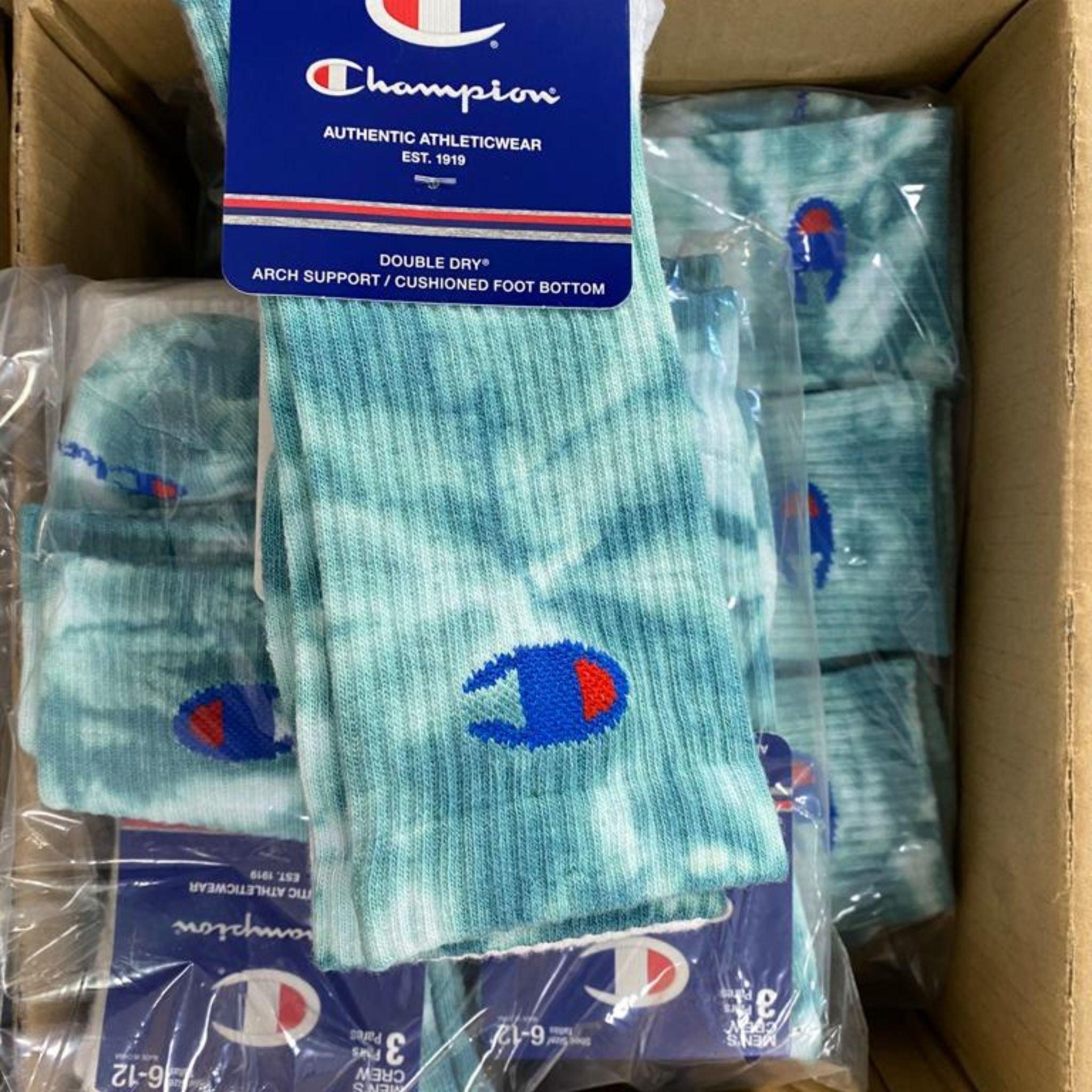 Champion Crew Socks 3-Pack (12 Packs per Case) - Comfortable Athletic Socks for Men & Women - Perfect for Running, Gym & Everyday Wear