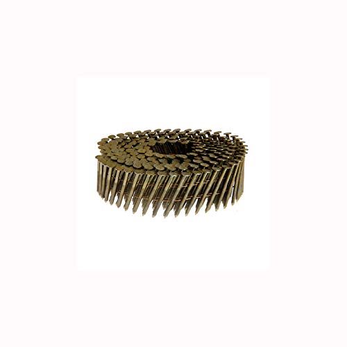 Grip-Rite 2006664 2.375-Inch 15-Degree Wire Coil Framing Nails with Ring Shank - 3000-Pack for Wood Framing, Roofing, and Construction Projects