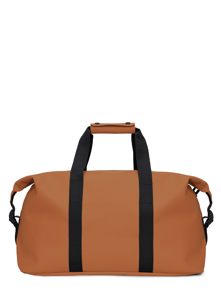Rains Hilo Weekend Bag in Rust - Waterproof Travel Duffle for Gym, Work & Weekend Getaways | Stylish Carry-On Luggage for Men & Women