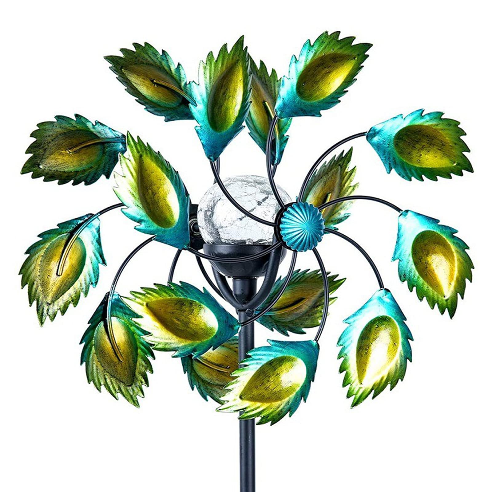 YDHNB Metal Wind Spinner - Dual Direction Kinetic Wind Sculpture for Outdoor Garden & Yard Decor | Large Height Windmill Spinner for Patio, Lawn, and Clearance Areas