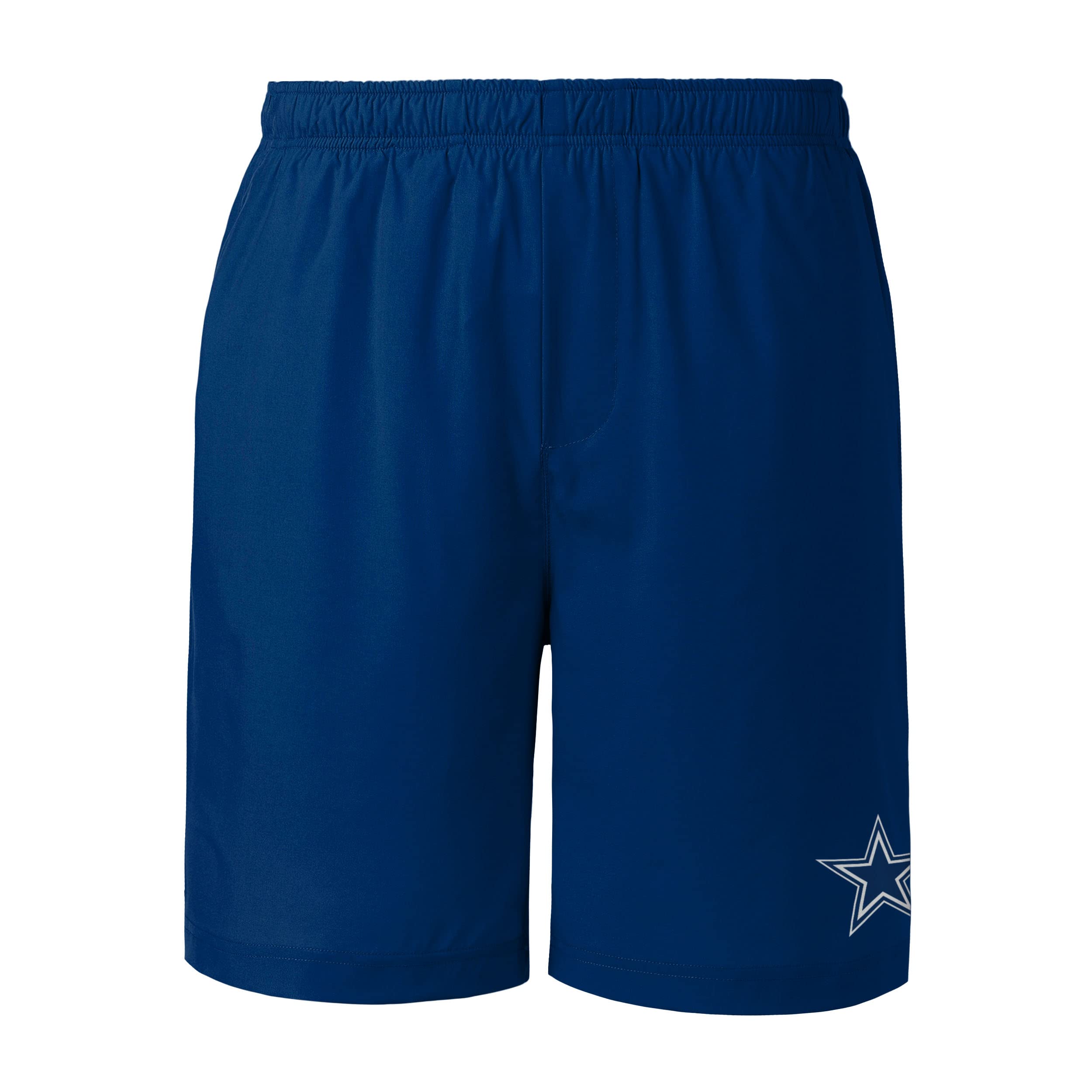 FOCO Dallas Cowboys NFL Men's Solid Woven Athletic Shorts - Size S | Comfortable Sports Shorts for Football Fans, Lounge Wear & Casual Outfits
