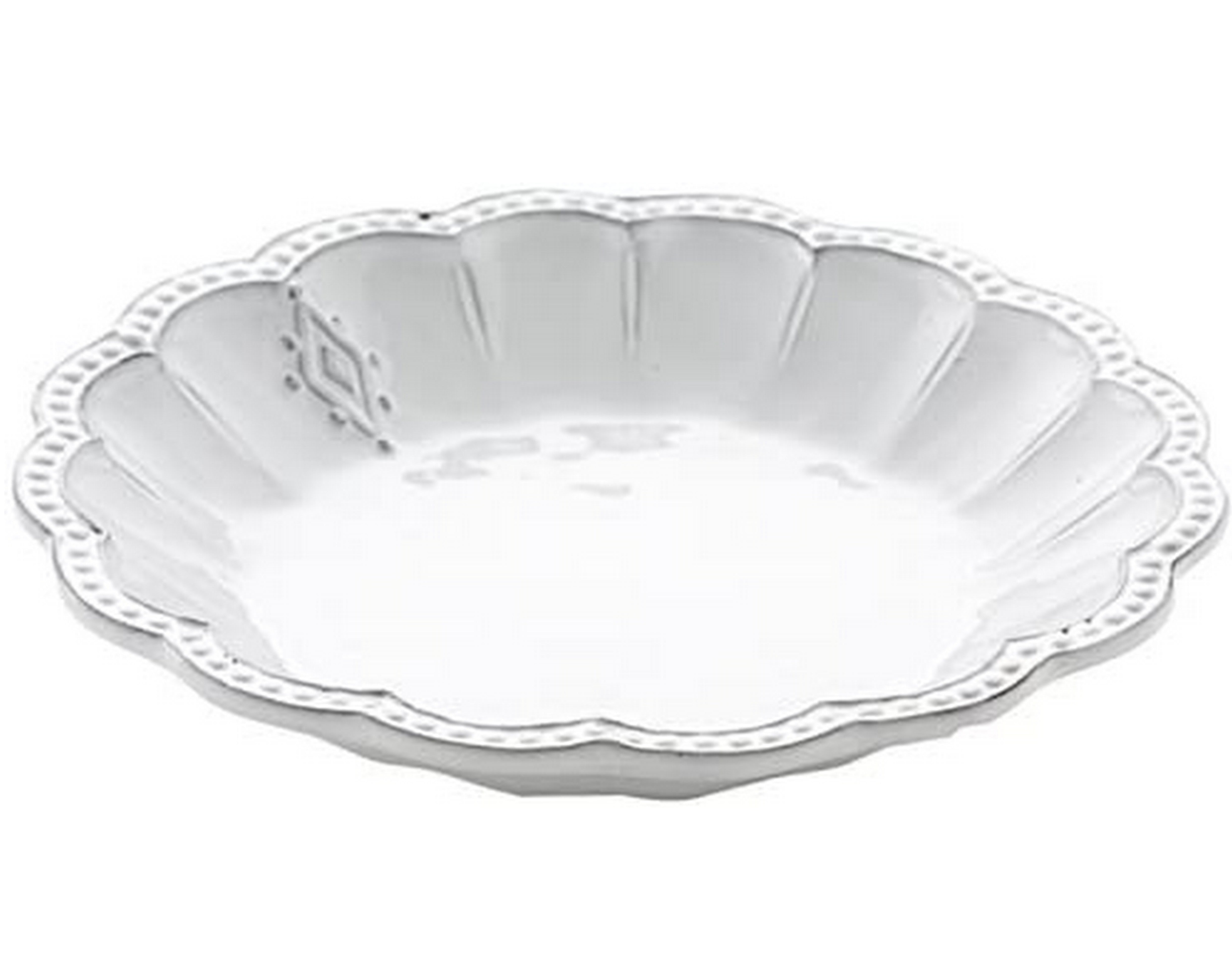 Arte Italica Bella Bianca Medallion Pasta Bowl & Soup Bowl - Elegant White Ceramic Dinnerware for Italian Cuisine | Perfect for Pasta, Soup, Salads & Fine Dining Table Setting