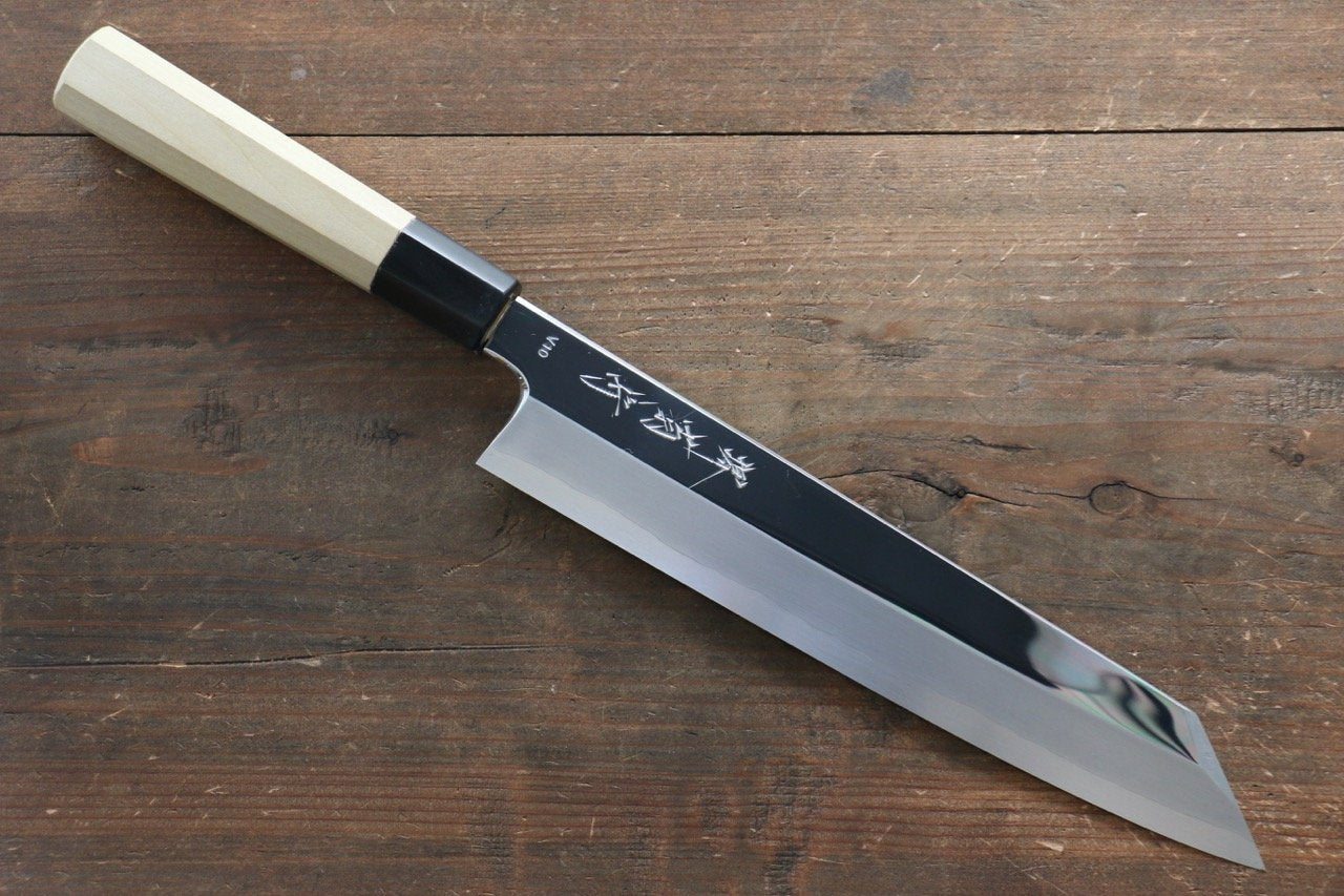 Premium Kikumori VG10 Kiritsuke Japanese Chef Knife 240mm - Razor Sharp Mirrored Finish for Sushi, Sashimi & Precision Cutting - Professional Kitchen & Home Cooking Essential