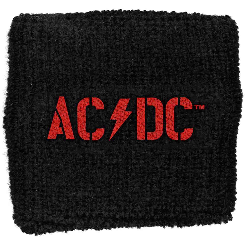 AC/DC PWR UP Logo Wristbands - Sweat Absorbent Music Fan Accessories - Perfect for Concerts, Workouts & Everyday Wear