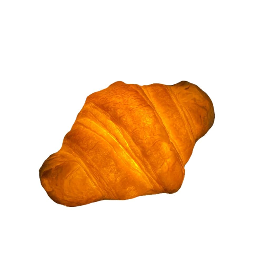 Funny Bread Sculpture Lamp - Croissant Shaped Decorative Lights for Cake Shops, Parties & Creative Home Decor | Perfect for Birthday Celebrations & Cozy Ambience