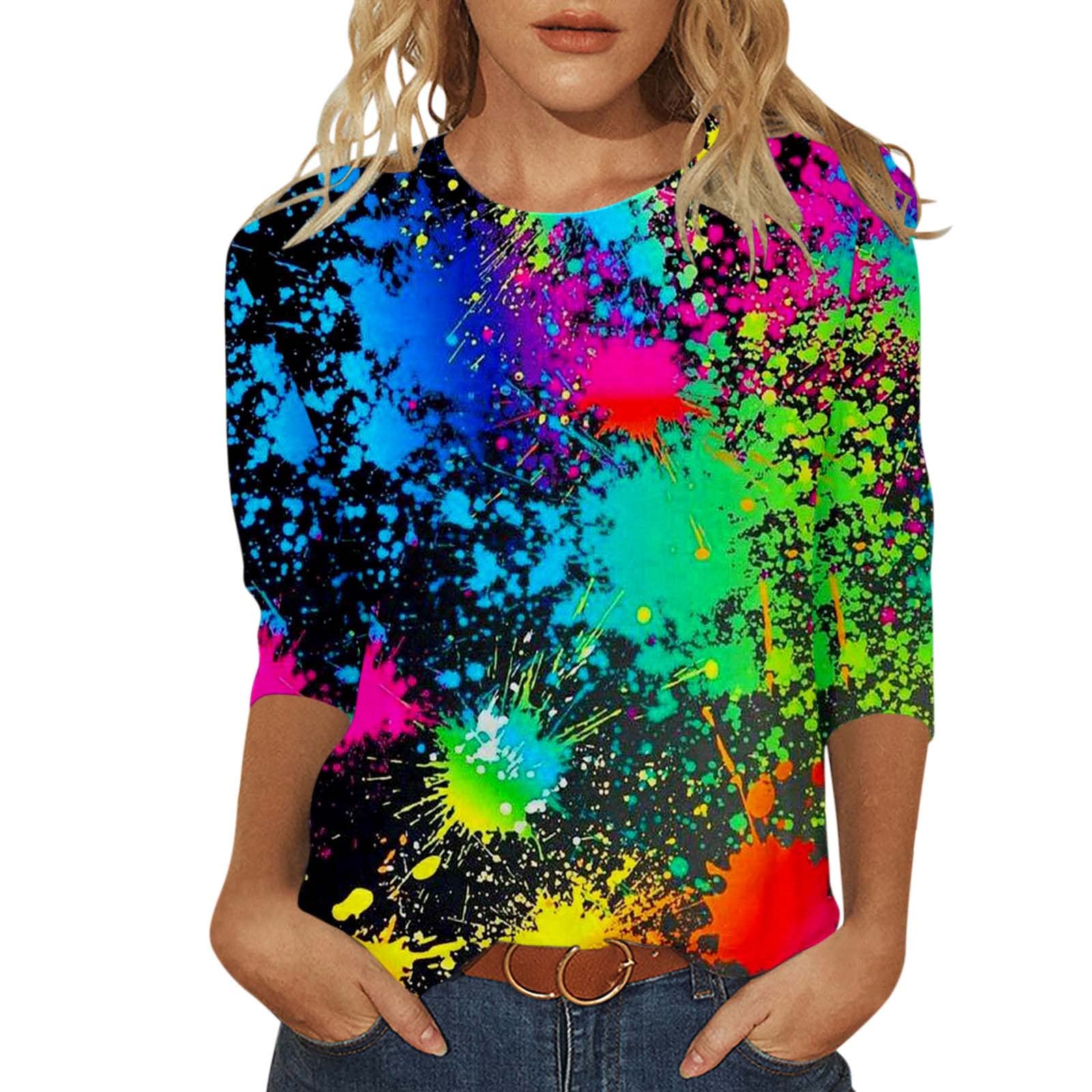 Women's Casual Rayon T-Shirt - Mid Length Three Quarter Sleeve Blouse for Everyday Wear | Perfect for Office, Dating & Weekend Outfits